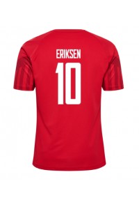 Fotbalové Dres Dánsko Christian Eriksen #10 Domácí Oblečení MS 2022 Krátký Rukáv